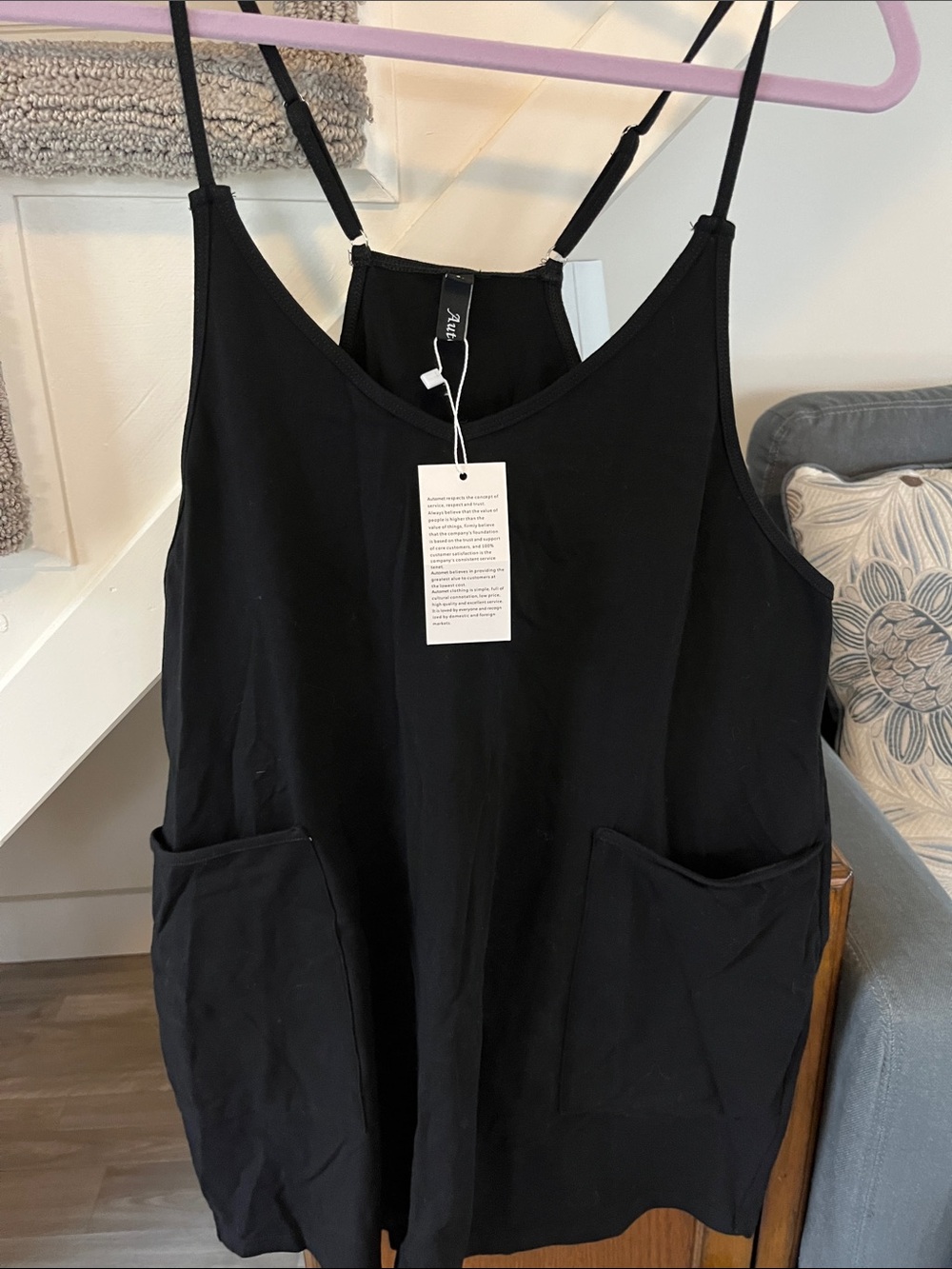 Everyday Black Pocket Jumpsuit - Women